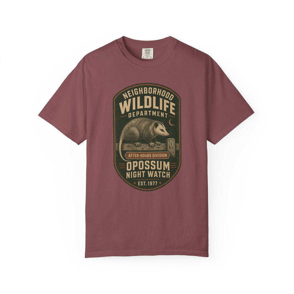 Opossum Night Watch T-Shirt — After-Hours Division | Comfort Colors® 1717