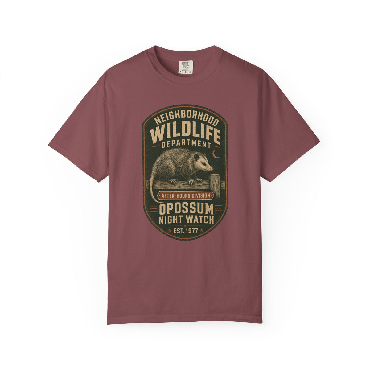 Opossum Night Watch T-Shirt — After-Hours Division | Comfort Colors® 1717