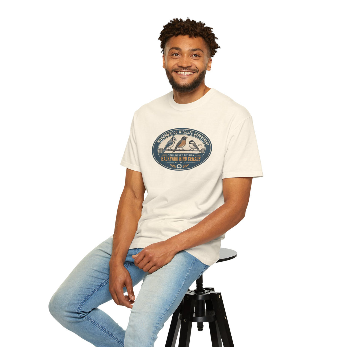 Backyard Bird Census T-Shirt — Field Survey Division | Comfort Colors® 1717