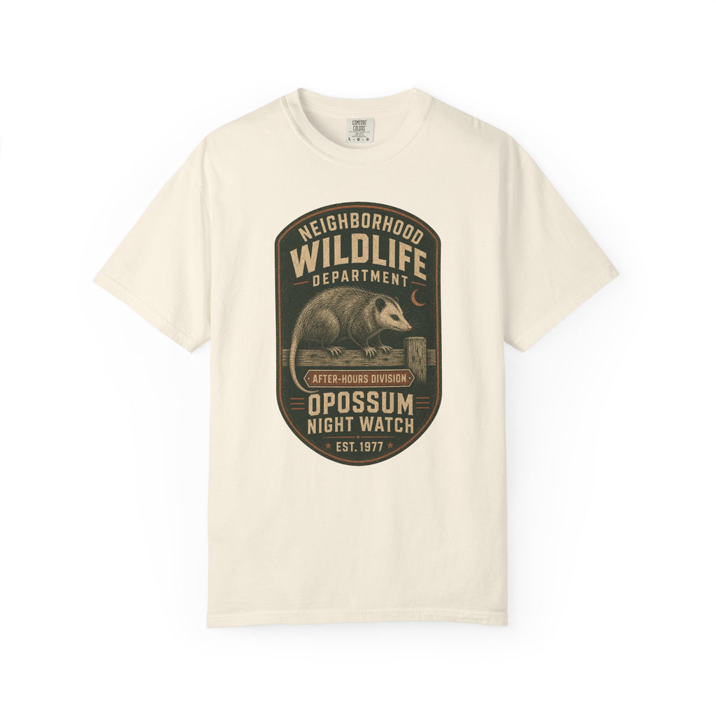 Opossum Night Watch T-Shirt — After-Hours Division | Comfort Colors® 1717