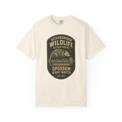 Opossum Night Watch T-Shirt — After-Hours Division | Comfort Colors® 1717