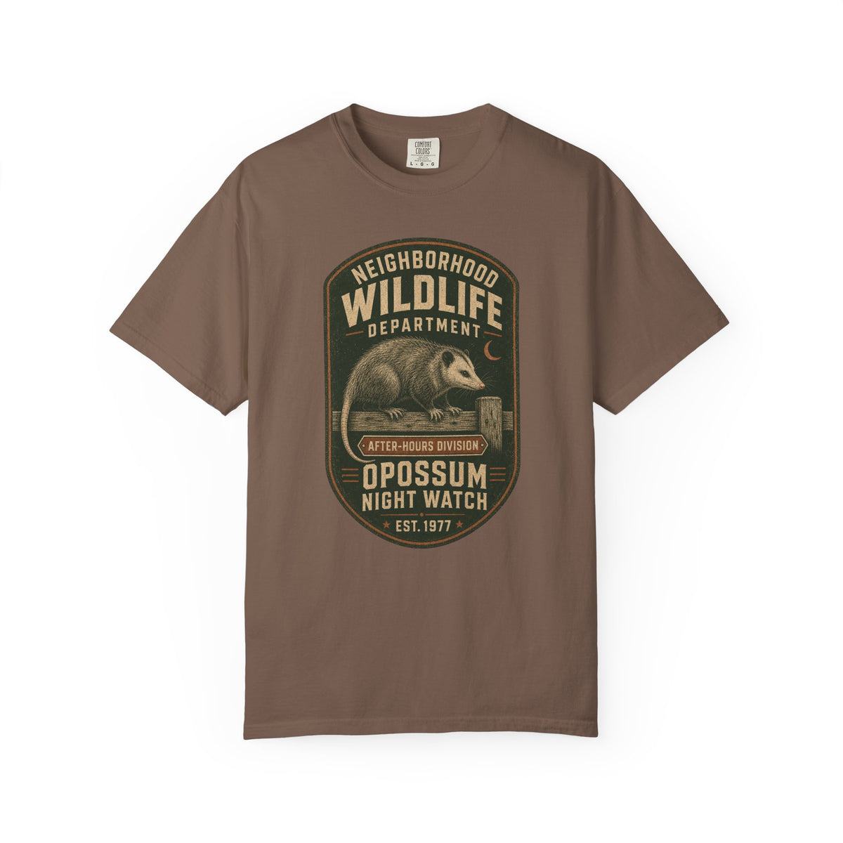 Opossum Night Watch T-Shirt — After-Hours Division | Comfort Colors® 1717