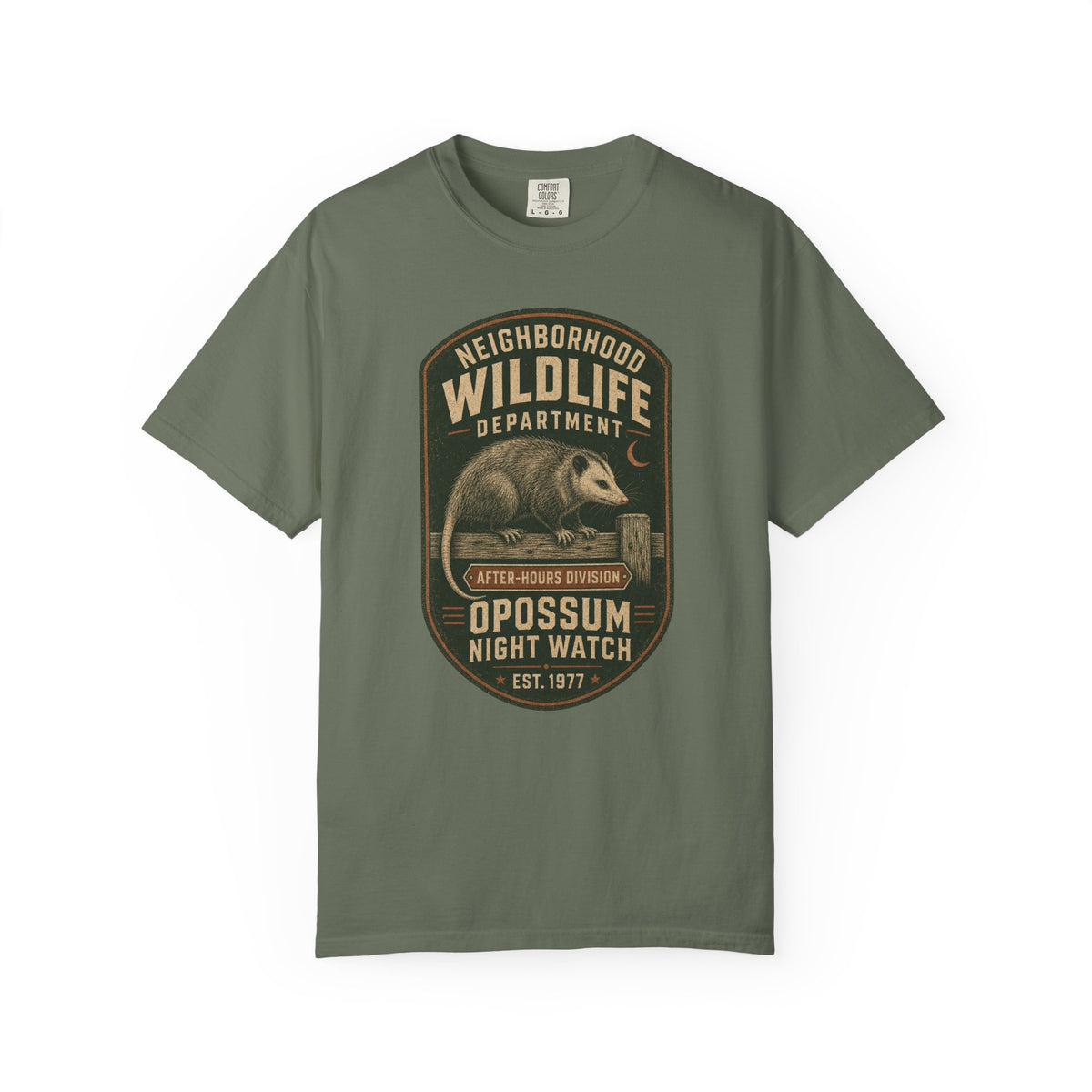 Opossum Night Watch T-Shirt — After-Hours Division | Comfort Colors® 1717