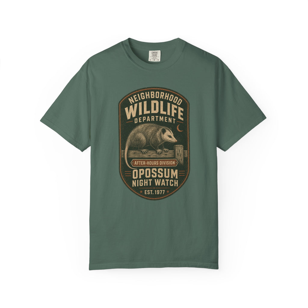 Opossum Night Watch T-Shirt — After-Hours Division | Comfort Colors® 1717