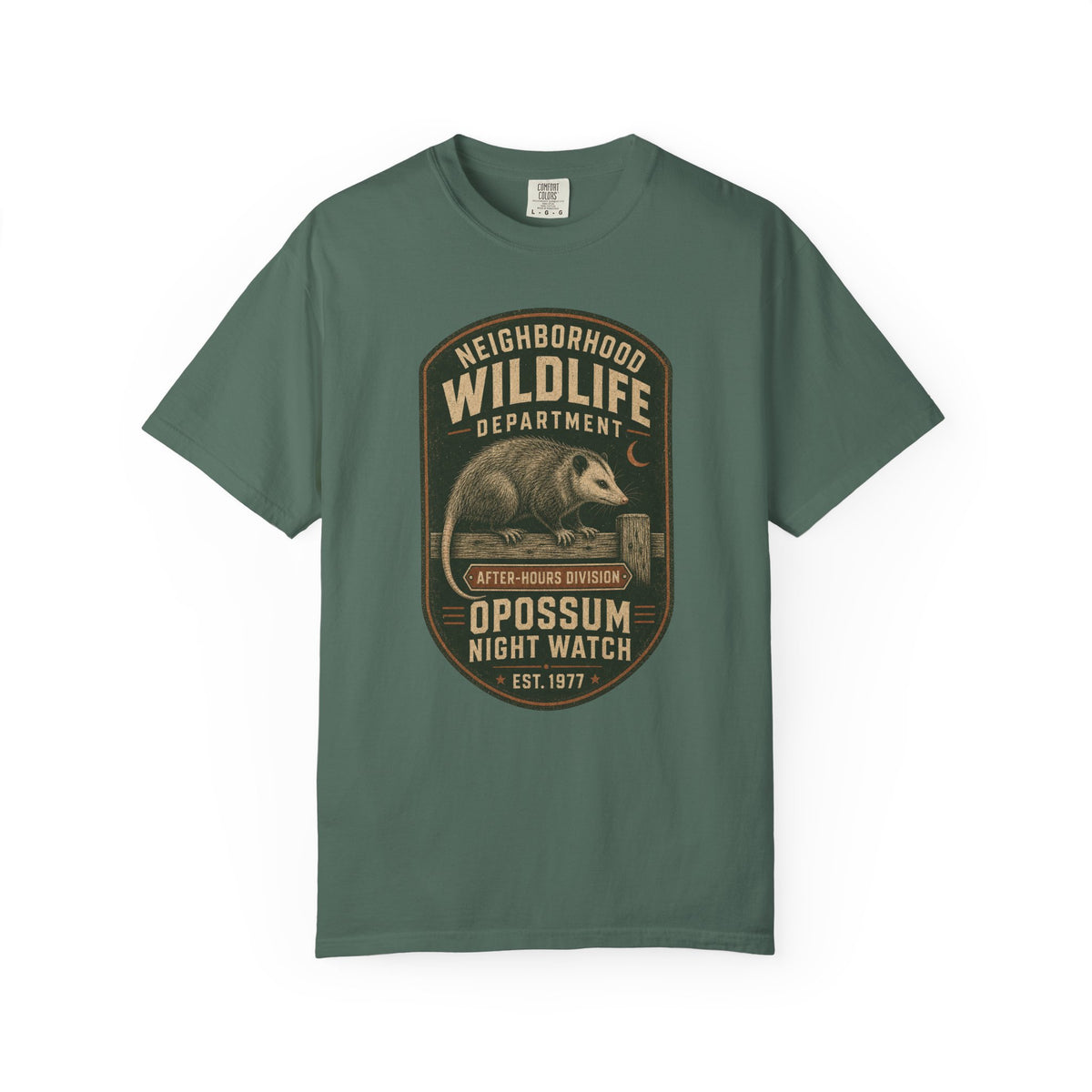 Opossum Night Watch T-Shirt — After-Hours Division | Comfort Colors® 1717
